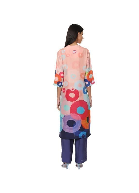 Medium Habotai Printed Kurta Bottom Set for Women - Image 3