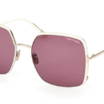 Tom Ford Sunglasses FT 1006 Raphaela 32Y Shiny Rose Gold, t Logo/Violet Lens, Shiny Rose Gold, "T" Logo / Violet Lenses, 60/18/135, Shiny Rose Gold, "T" Logo / Violet Lenses, 60/18/135