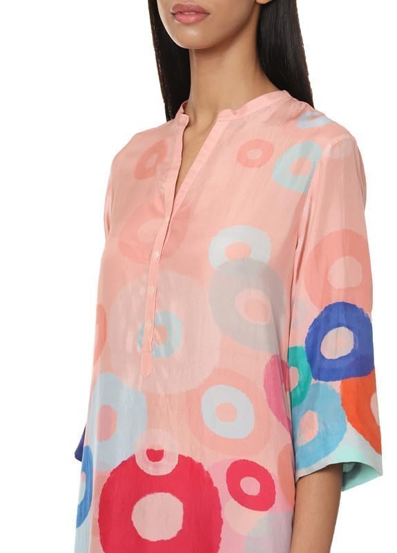 Medium Habotai Printed Kurta Bottom Set for Women - Image 2