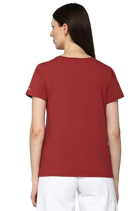 Allen Solly Women's 100% Polyester Regular Fit T-Shirt - Image 4