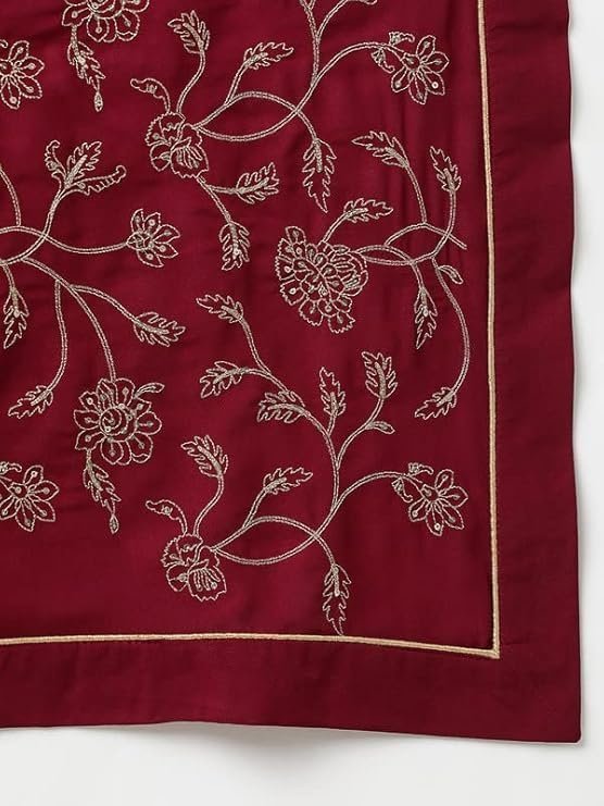 Vaamsi Women's Georgette Embroidered Flared Angrakha Pant With Dupatta With Inner - Image 3