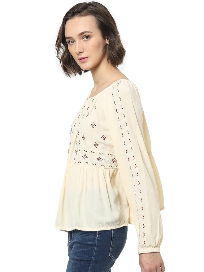 ONLY Women's Rayon Blend Regular Fit Top - Image 5