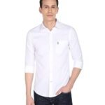US AN Men's Cotton Regular Fit Shirt