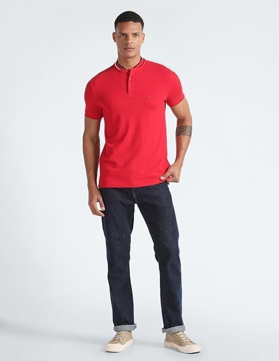 TOH Men's Cotton Graphic Slim Fit Polo - Image 5