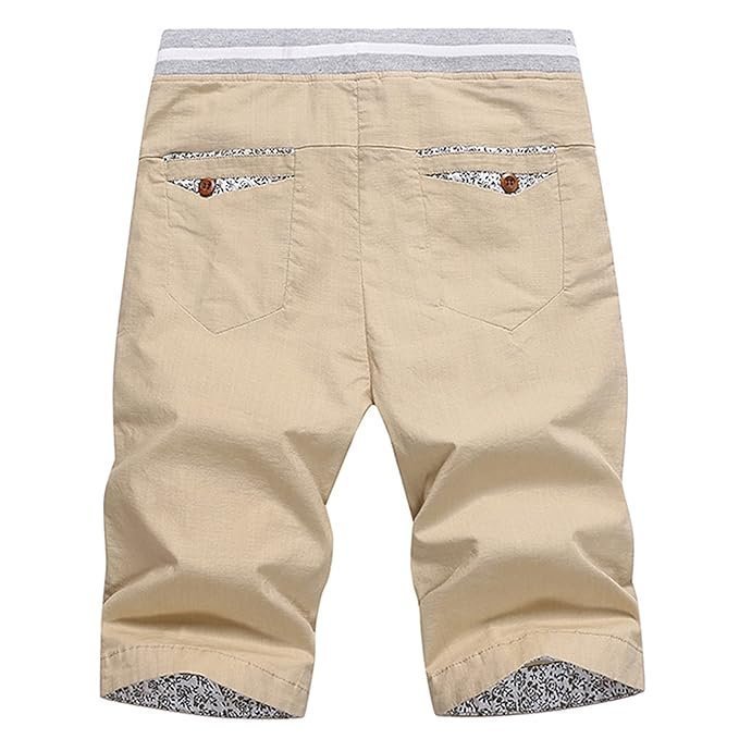 Men's Shorts Summer Casual Baggy Shorts Fashionable Loose Pure Cotton Colour Shorts - Image 5