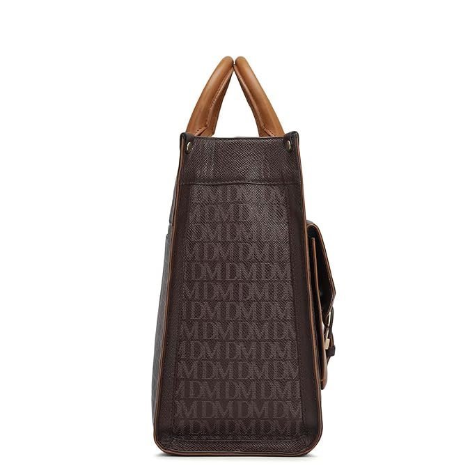 Da Milano Women's Leather Satchel - Brown - Image 5