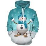 Carprin Unisex Christmas Hoodie Sweatshirts Casual Printed Kangroo Pocket Pullover