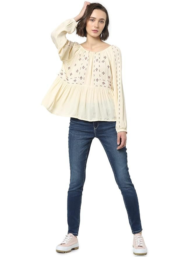 ONLY Women's Rayon Blend Regular Fit Top - Image 6