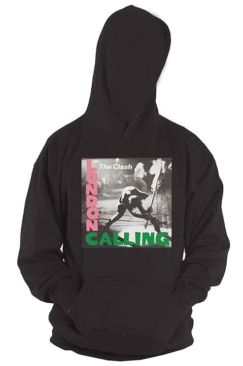 Hoodie Calling Band Logo Official Mens Black Pullover - Image 2
