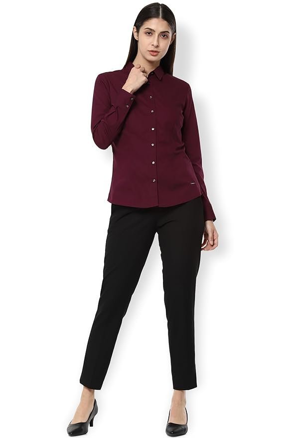 Van Heusen Women's Polyester Regular Fit Shirt - Image 3