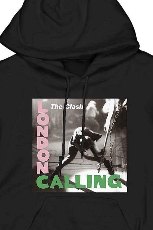 Hoodie Calling Band Logo Official Mens Black Pullover - Image 3