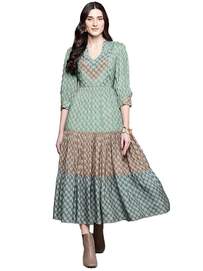 Green Essential-Avani Buti Long Dress - Image 7