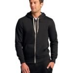 Classic Men's Fleece Terry Zip Hoodie, Zip-up French Terry Fleece Hooded Sweatshirt Jacket for Men