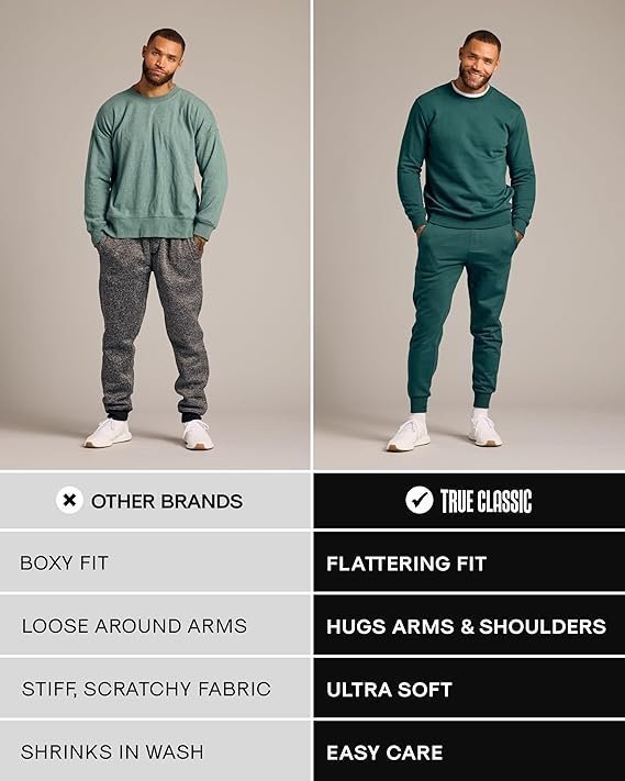 Classic Men's Fleece Terry Zip Hoodie, Zip-up French Terry Fleece Hooded Sweatshirt Jacket for Men - Image 3