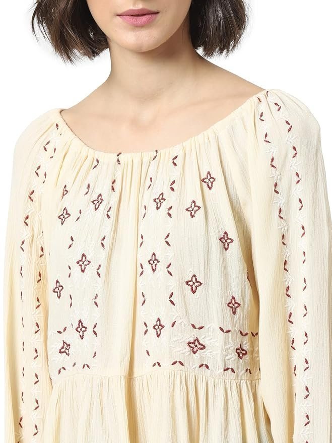 ONLY Women's Rayon Blend Regular Fit Top - Image 3