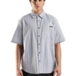 Calv lein Jeans Striped Relaxed-Fit Oxford Woven Shirt