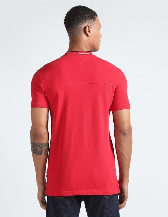 TOH Men's Cotton Graphic Slim Fit Polo - Image 3