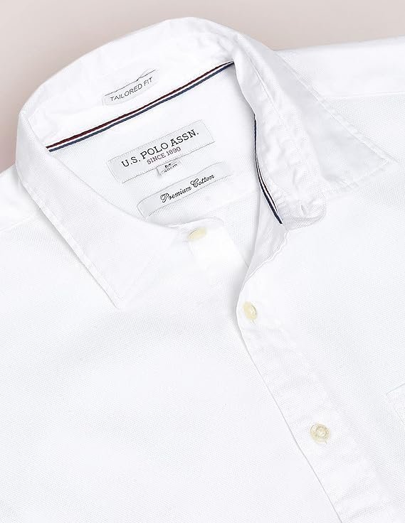 US AN Men's Cotton Regular Fit Shirt - Image 5