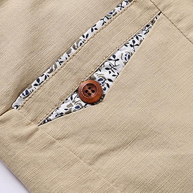 Men's Shorts Summer Casual Baggy Shorts Fashionable Loose Pure Cotton Colour Shorts - Image 4