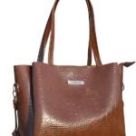 Carrylux Large Capacity Croco Pattern Tote Bags For Womens Big Purses And Handbags Ladies Big Shoulder Bag
