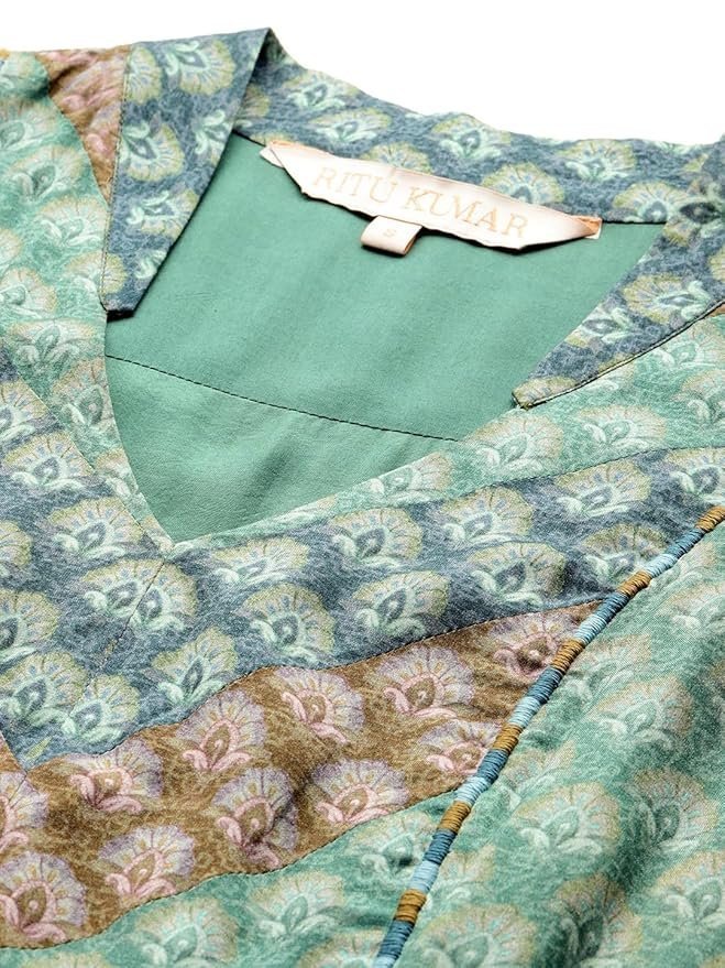 Green Essential-Avani Buti Long Dress - Image 3