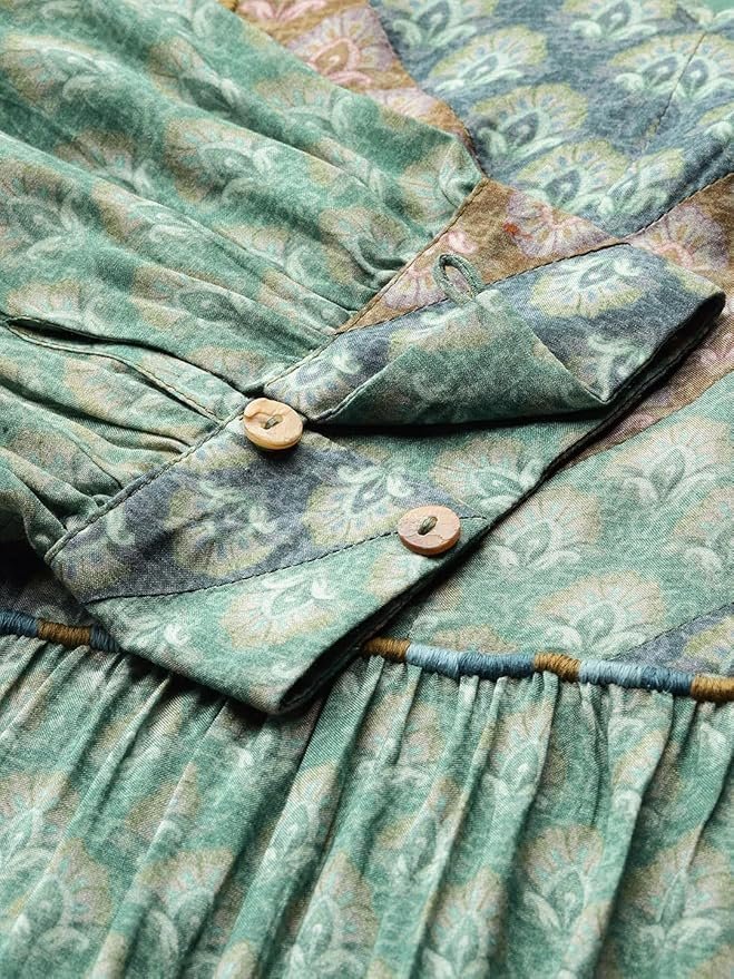 Green Essential-Avani Buti Long Dress - Image 2