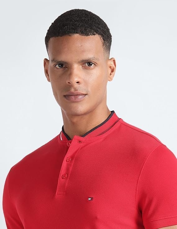 TOH Men's Cotton Graphic Slim Fit Polo - Image 2